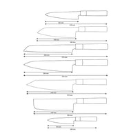 Shinrai Knives - Ensemble de couteaux Damas 7 pièces Takumi Kaza
