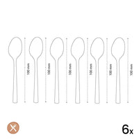 Amefa - Felicity 6 Koffielepels - Zwart Koffielepels Amefa