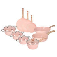 Cook & Pan - Ensemble de 9 pièces de cuisine Blush Cook & Pan
