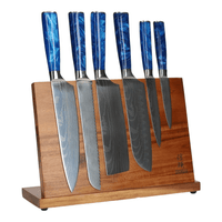 Shinrai Knives - Mega Bundle Damascus Print Sapphire - Tout ce dont vous avez besoin