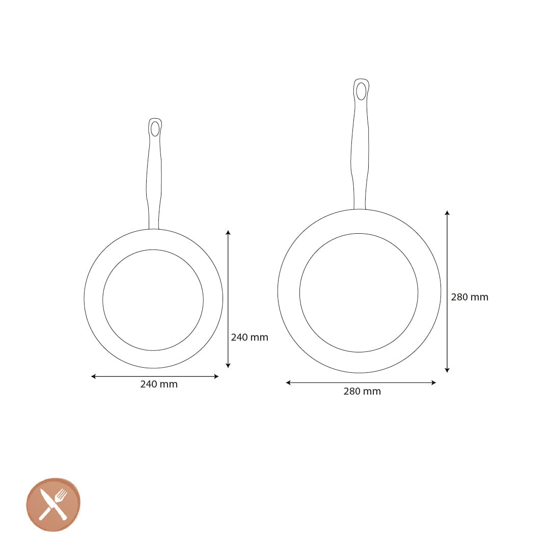 GreenPan - Ensemble de 2 poêles à frire Barcelona Pro 24/28 cm GreenPan