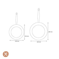 GreenPan - Ensemble de 2 poêles à frire Barcelona Pro 24/28 cm GreenPan