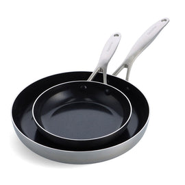 Green Pan - Geneva 2-piece pan set with ceramic non-stick coating 20/28cm GreenPan - Geneva 2-delige Pannenset met keramische antikleeflaag 20/28cm Pannenset GreenPan