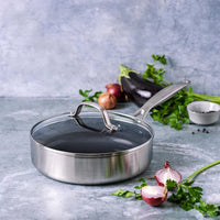 GreenPan - Geneva Stoofpan met keramische antiaanbaklaag met deksel 24cm Hapjespan GreenPan