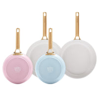 GreenPan - Padova Blush/Light Blue 4-delige Koekenpannenset 20/28 cm Pannenset GreenPan