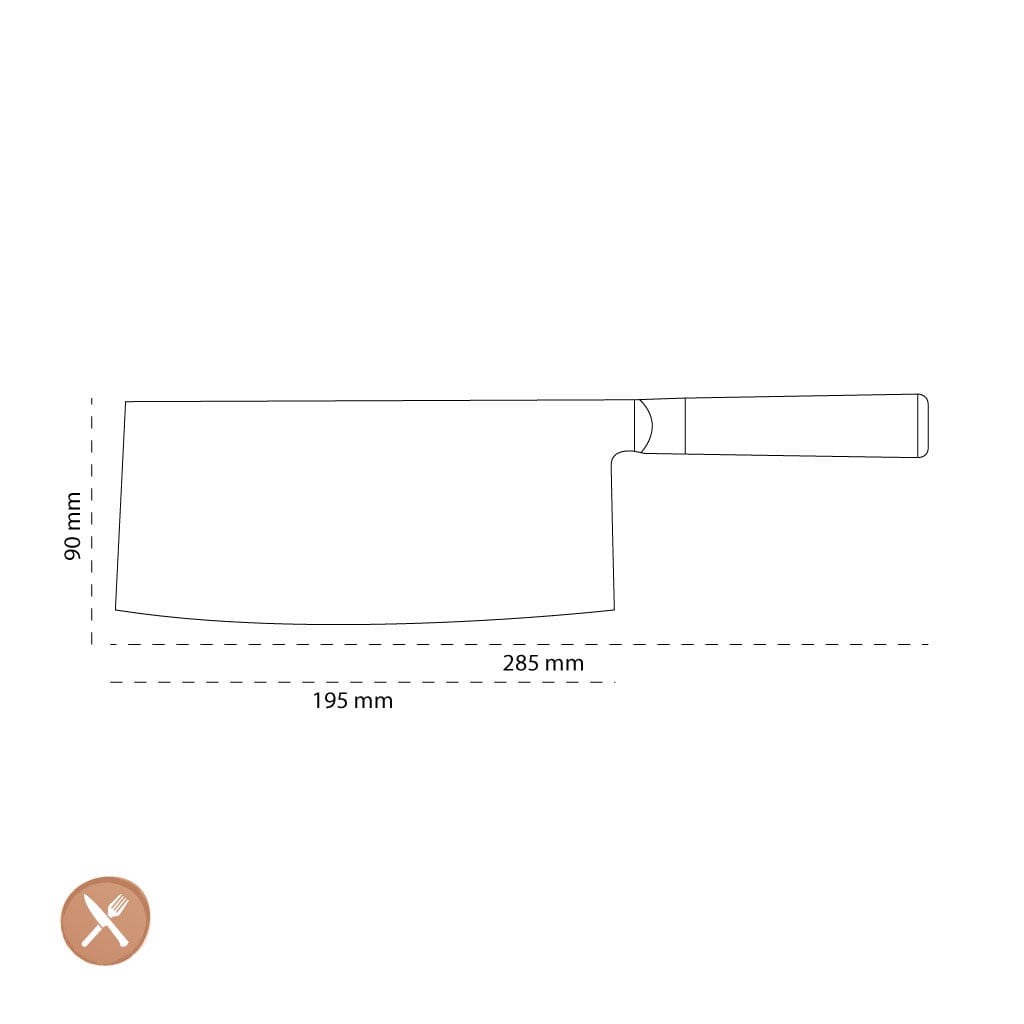 Kai Shun - Chinees Koksmes 7'' (18,0 cm) Kai Shun