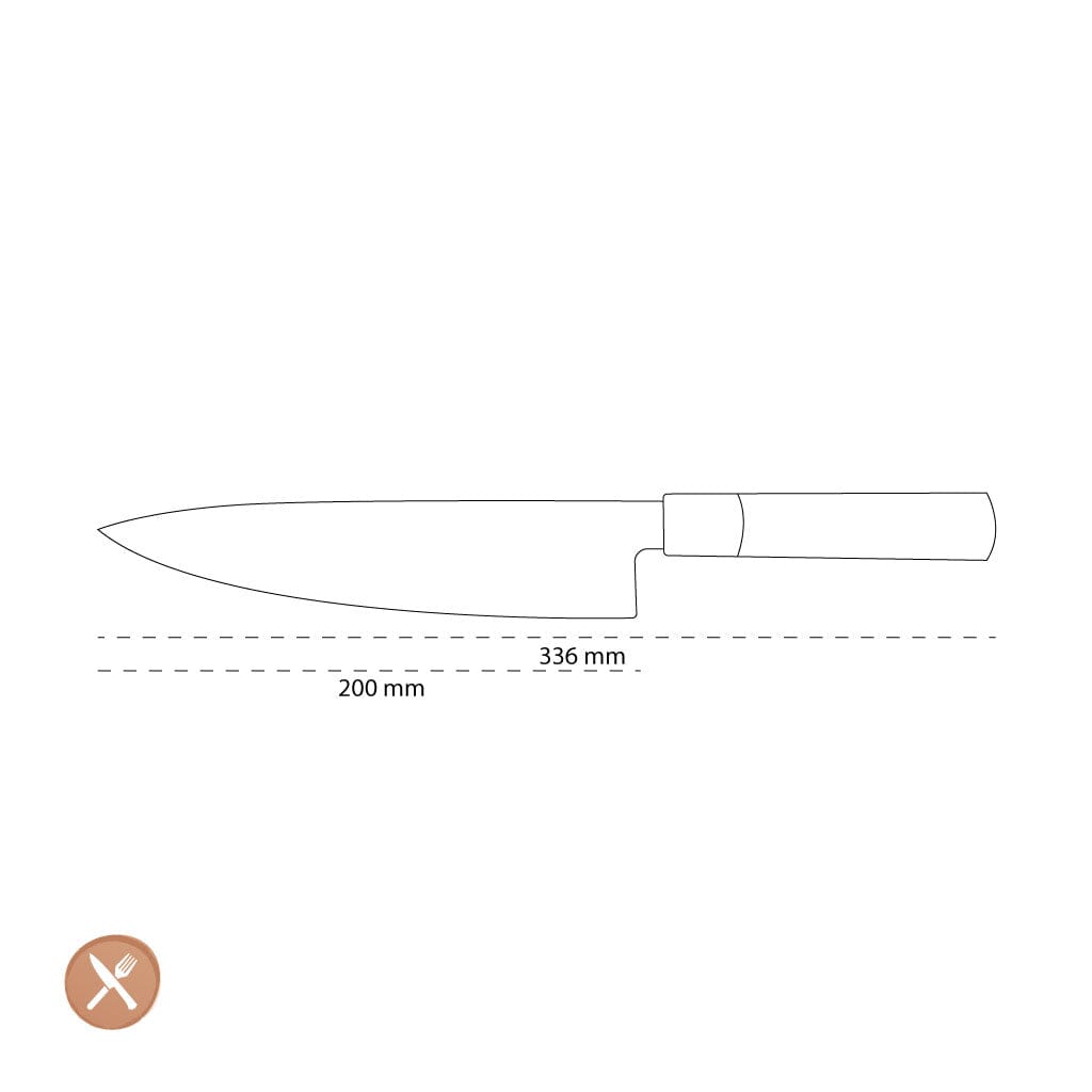 Kai Shun - Wasabi Zwart Koksmes 8'' (20,0 cm) Kai Shun