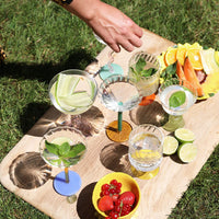 &Klevering - Coupe spiraal groen set van 2 Cocktail glazen &Klevering