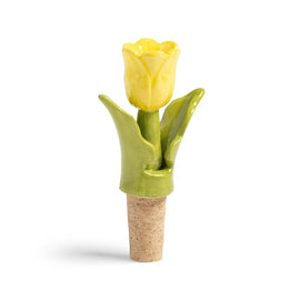 &Klevering - Bottle stopper tulip yellow &Klevering - Flessenstop tulp geel Flessenstop &Klevering