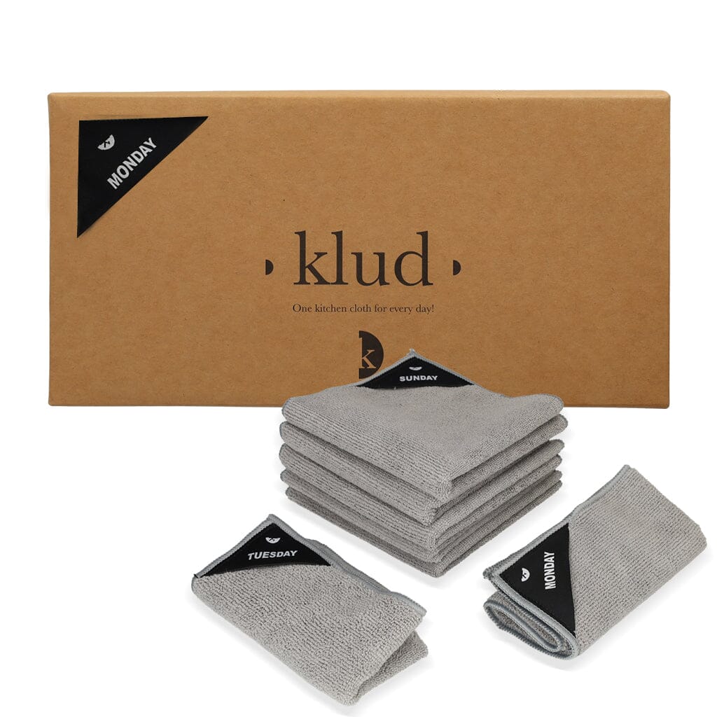 Klud - Microvezel Vaatdoekjes 7 stuks - Grijs Klud