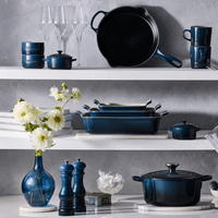 Poêle ronde Le Creuset en fonte émaillée - Nuit - 28 cm