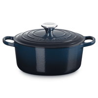 Poêle ronde Le Creuset en fonte émaillée - Nuit - 28 cm