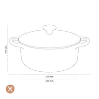 Le Creuset - Braadpan Signature rond Kersenrood 20cm 2,4l Le Creuset
