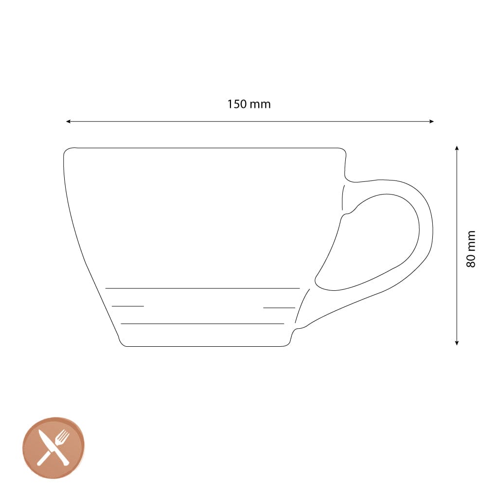 Le Creuset - Grote Cappuccino Mok Bleu Riviera 0,4l Cappuccino kopjes Le Creuset