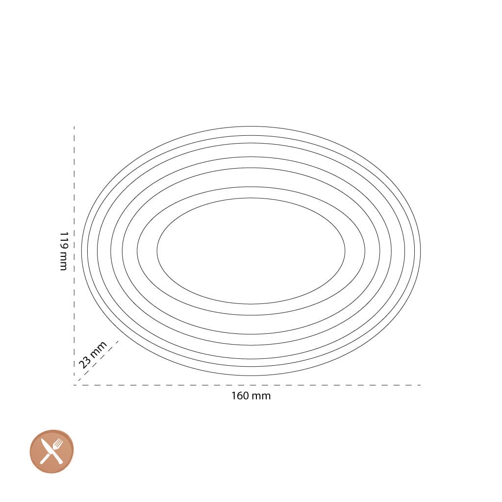 Le Creuset - Lepelhouder ovaal Kersenrood 15cm Keukengerei houder Le Creuset
