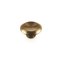 Bouton Le Creuset en acier inoxydable - Rond - Doré - 5 cm
