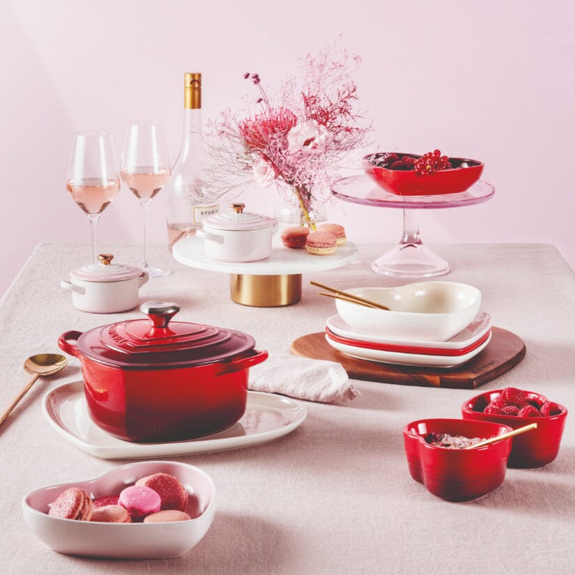 Le Creuset - Schaal Shell Pink Hart 20 cm Serveerschaal Le Creuset
