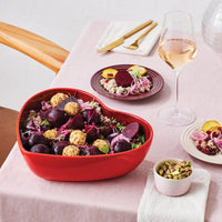 Plat de service en forme de cœur Le Creuset, rouge cerise, 30 cm