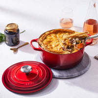 Le Creuset - Cocotte Signature Rouge Cerise 24 cm Cocotte Le Creuset