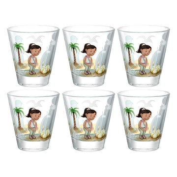Leonardo - Bambini Avventura Drinkglas 215ml Dino - 6 stuks Waterkan Leonardo