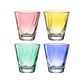 Leonardo - Drinking glass set Twist 4 pieces 215ml Leonardo - GB/4 WH Tumblers 215ml 046974 ass. Leonardo