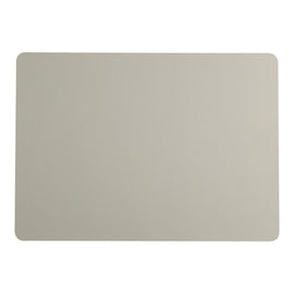 Leonardo - Placemat Leather 33x46cm - Light Gray Leonardo - Placemat Leer 33x46cm - Licht Grijs Leonardo