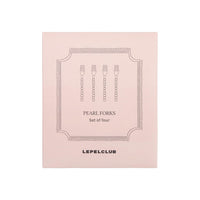 Lepelclub - Fourchettes à pâtisserie - Perle - Lot de 4 LepelClub