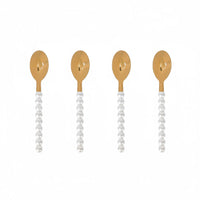 Lepelclub - Koffielepels - Parel - Set Van 4 LepelClub