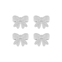Lepelclub - Ronds de serviette nœud - Transparent - Lot de 4 LepelClub
