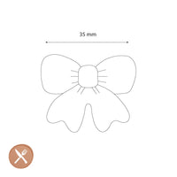 Lepelclub - Ronds de serviette nœud - Transparent - Lot de 4 LepelClub