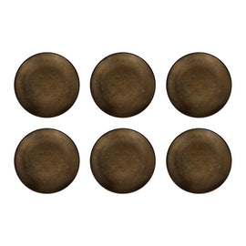 Medard de Noblat - Feeling Bronze Dessert Plate 21 cm (set of 6) Medard de Noblat - Feeling Bronze Dessertbord 21 cm (set van 6) Dessertborden Medard de Noblat
