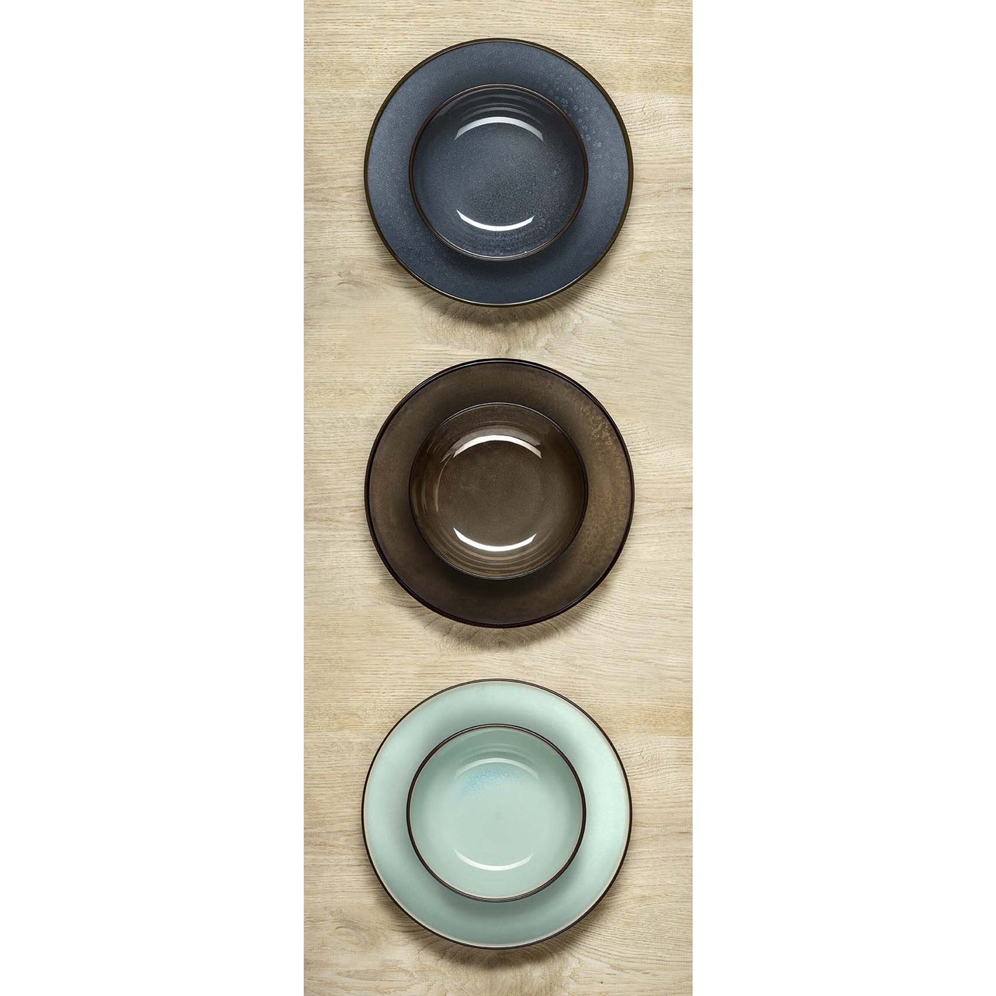 Medard de Noblat - Feeling Bronze Pastabord 18 cm (set van 6) Pastaborden Medard de Noblat