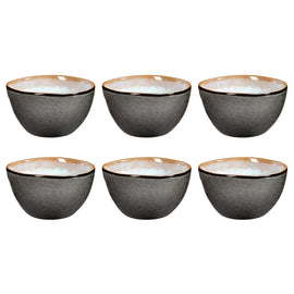 Medard de Noblat - Shadow Aqua Breakfast Bowl 13.5 cm (set of 6) Medard de Noblat - Shadow Aqua Ontbijkom 13.5 cm (set van 6) Kommen Medard de Noblat
