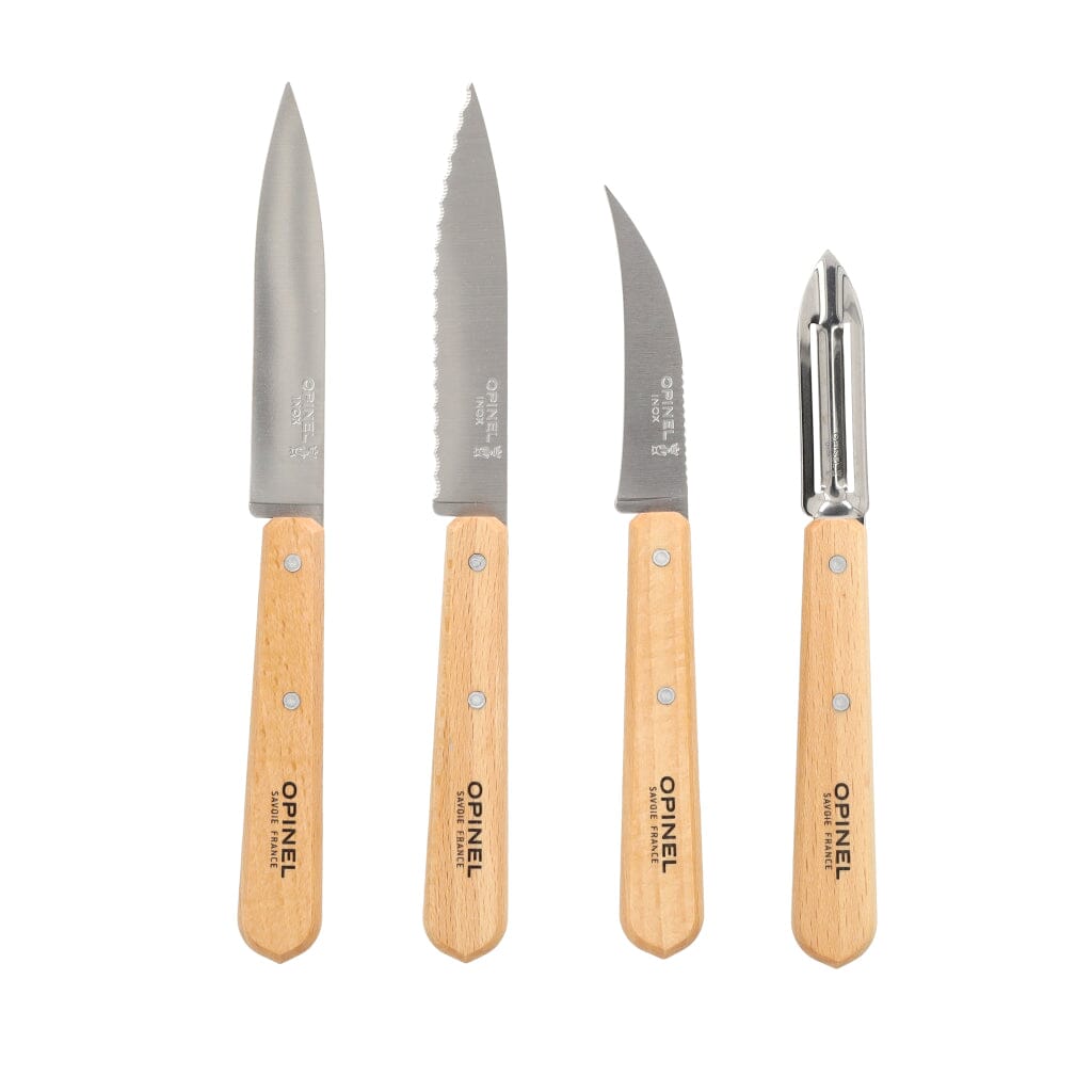 Opinel - Les Essentiels 4-delige Messenset Klein - Beukenhout Opinel