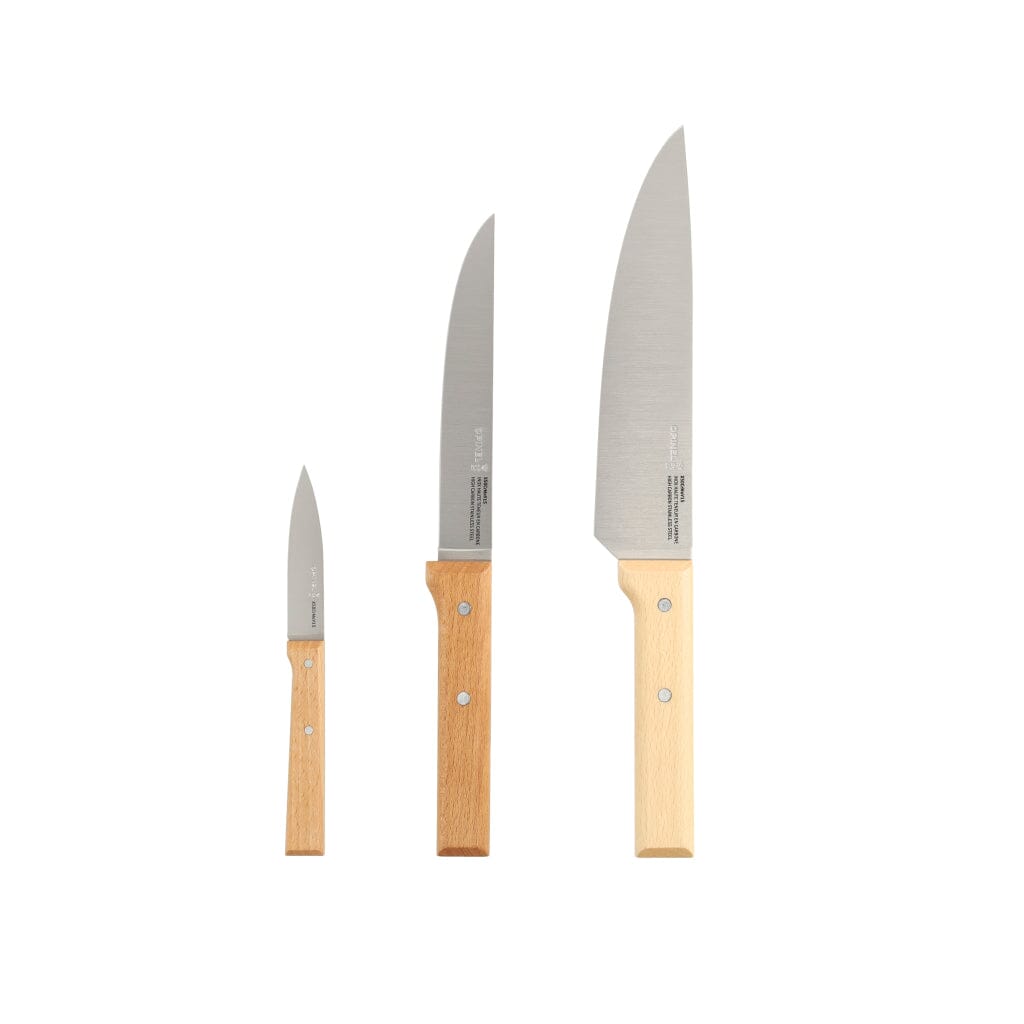 Opinel - Messenset 3delig, Opinel Parallèle, rvs/hout Opinel