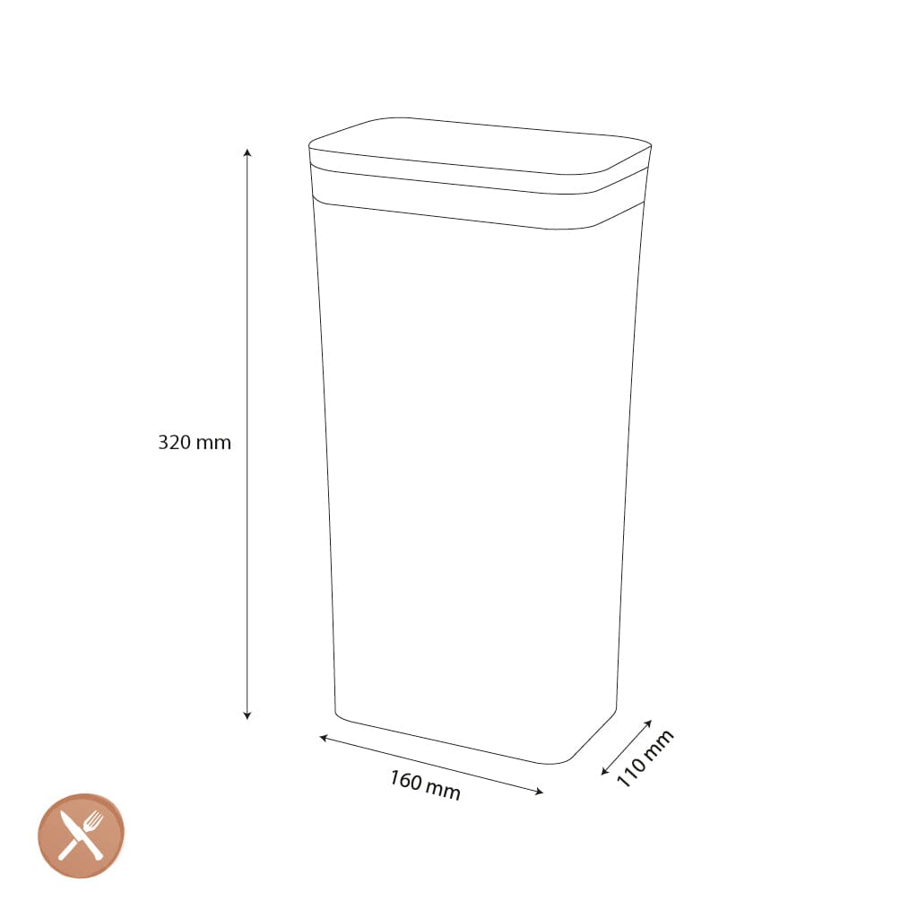 OXO - POP 2.0 Rechthoekig hoog, 3,5 liter Voorraadpot OXO