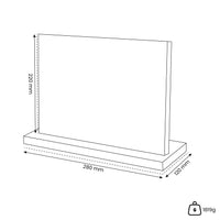 Shinrai Japan - Magnetisch Messenblok Dubbelzijdig - Acaciahout Messenblokken Shinrai Japan