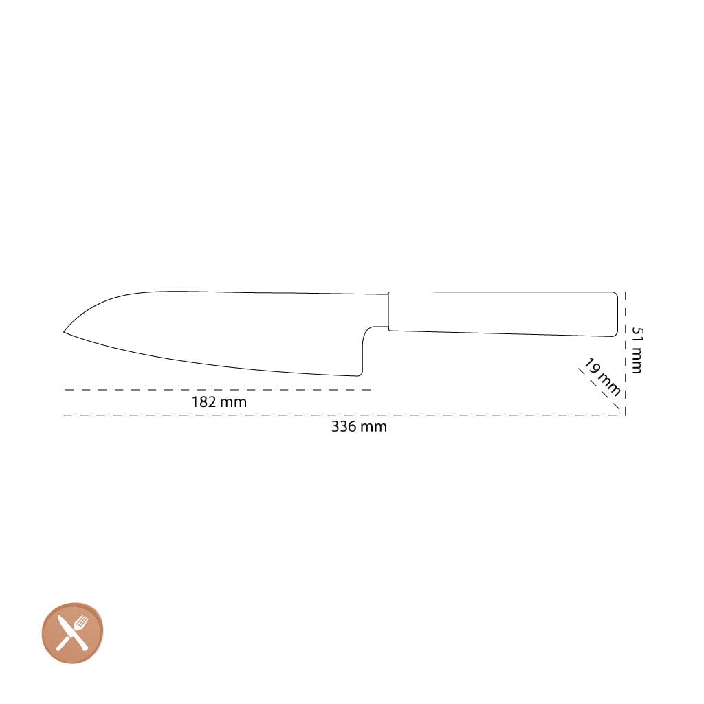 Shinrai Japan - Takumi Kaza Damascus Santokumes 18 cm Santokumes Shinrai Japan