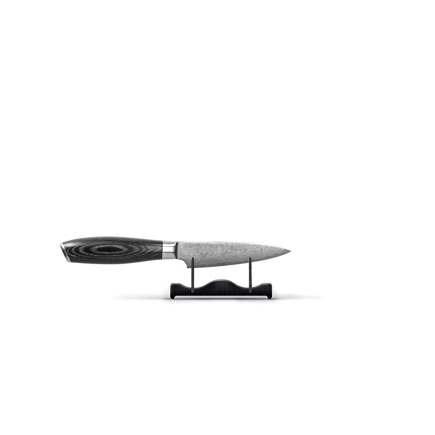 Shinrai Knives - Damast Pakka Wood 6-delige Messenset + Messenblok Rotate Messenset met blok Shinrai Knives