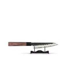 Shinrai Japon - Couteau d'office Kurayami Damas 9 cm Shinrai Knives - Kurayami 2-delige Damascus Messenset - Nakiri + Schilmes Messenset Shinrai Knives
