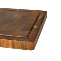 Planche à découper de luxe en bois d'acacia Shinrai Knives - Bois de bout - 35 × 25 × 2,5 cm