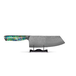 Shinrai Knives - Mother of Pearl Jewels Damascus Nakiri knife 20 cm Shinrai Knives - Parelmoer Jewels Serie 5-delige Damascus Messenset Messenset Shinrai Knives