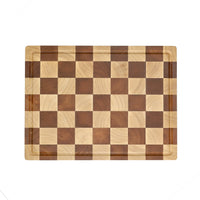 Shinrai Knives - Schaak Snijplank Acaciahout - Kopshout - 35 x 25 x 2.5 cm Houten snijplank Shinrai Knives
