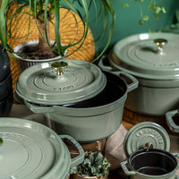Staub - Ronde cocotte 24 cm - eucalyptus Staub