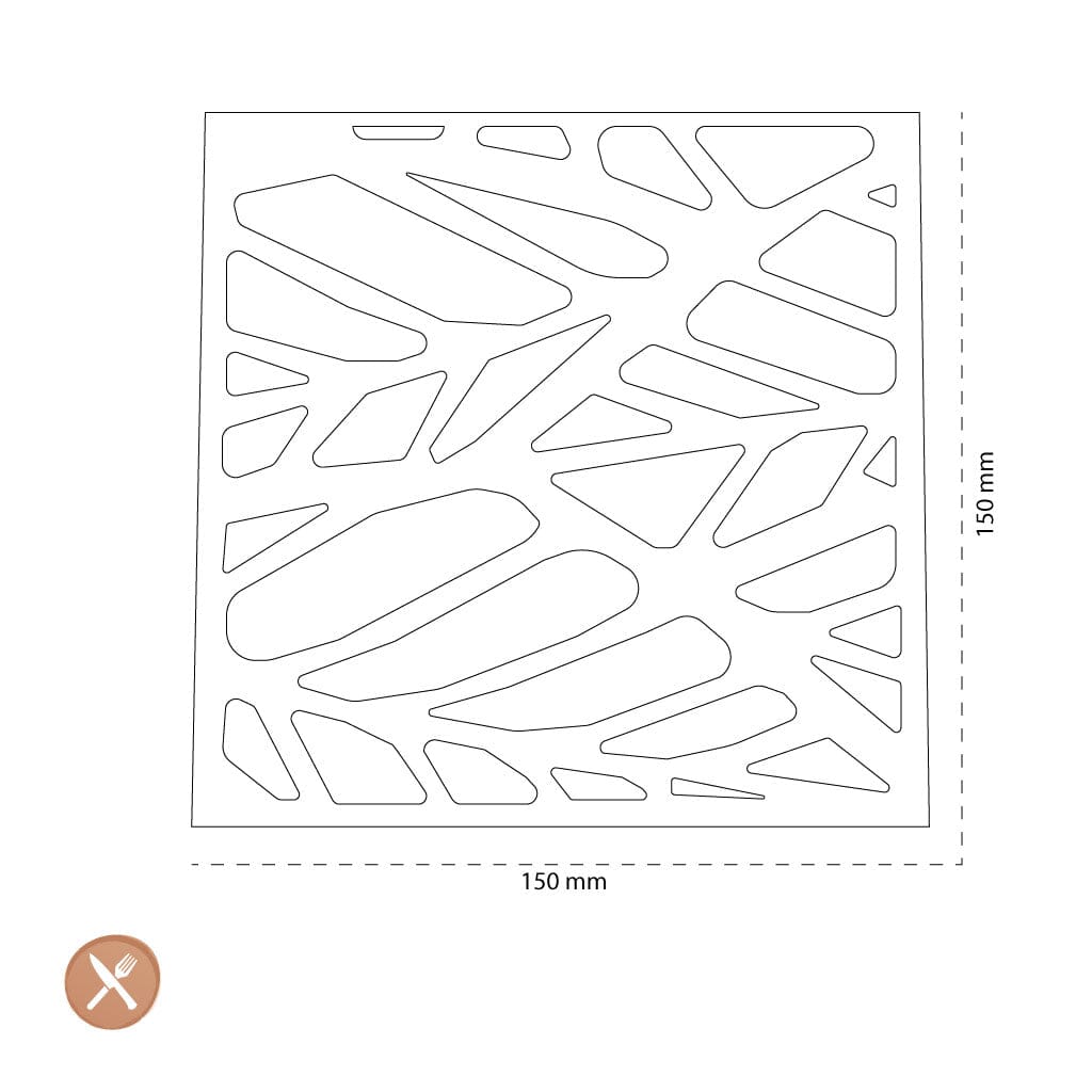 Tools2Cook - Siliconen Onderzetter Black Pepper Onderzetter Tools2Cook