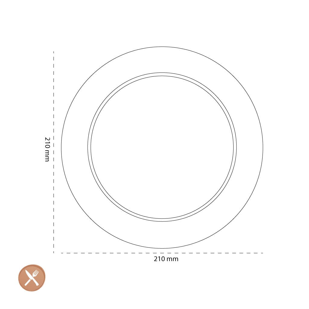 Villeroy & Boch - Crafted Breeze Ontbijtborden 6 stuks 21cm Ontbijtborden Villeroy & Boch