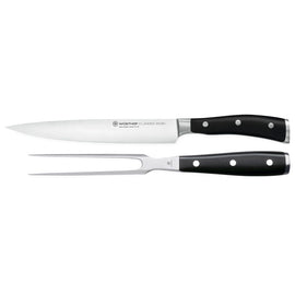 Wusthof - Classic Ikon Carving Knife Set 2-Piece Wusthof - Classic Ikon Trancheer messenset 2-delig Messenset Wusthof