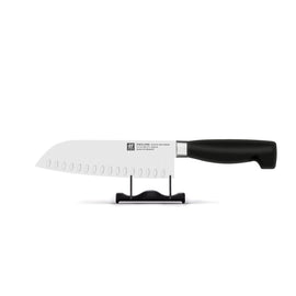 Zwilling - Couteau Santoku 4 étoiles avec fossettes 180 mm Bezig met laden...
