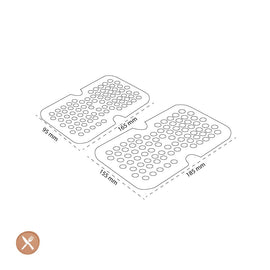 Zwilling - Fresh & Save Inlay grid plastic boxes M/L 2 pieces Zwilling - Fresh & Save Inlegrooster plastic dozen M/L 2 stuks Zwilling
