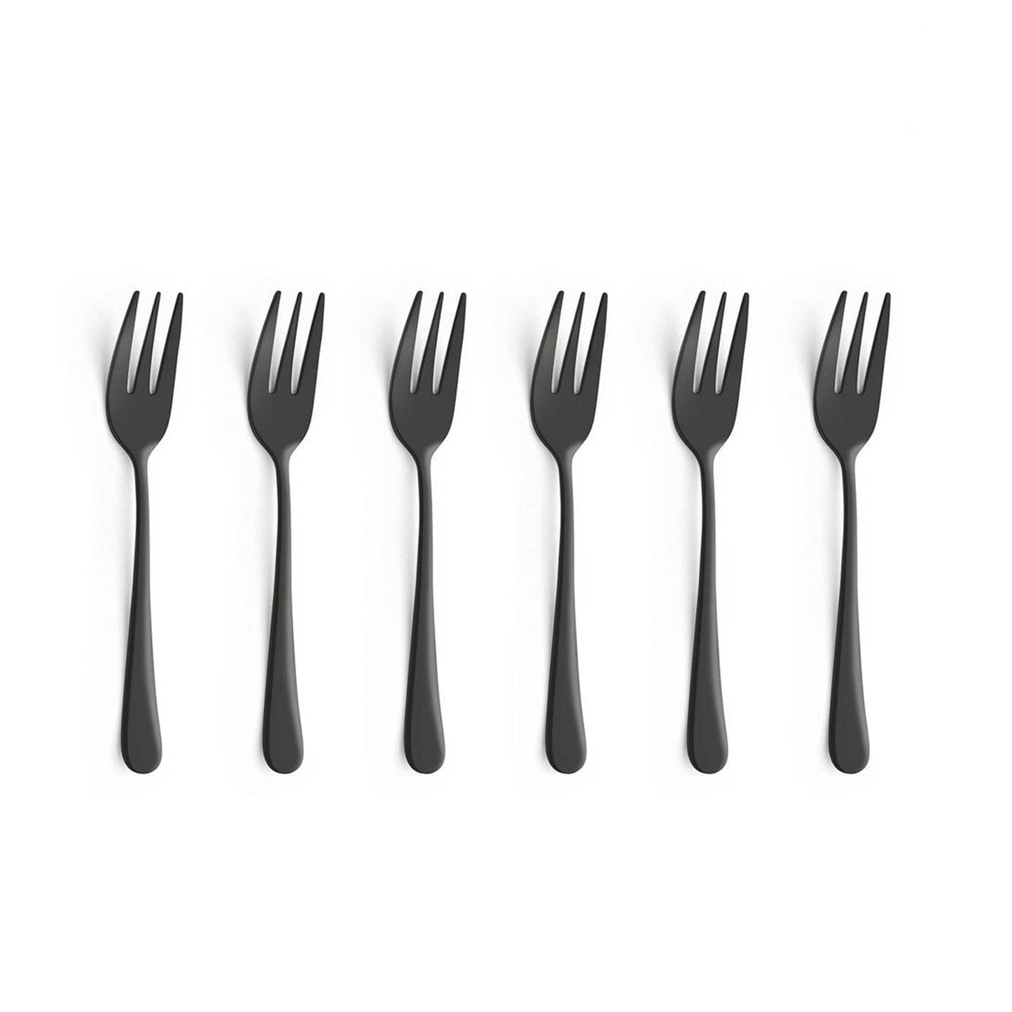 Amefa - Austin 6 Gebaksvorkjes - Mat Zwart Bestekset Amefa
